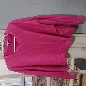 Cabana pink crop sweatshirt 3x